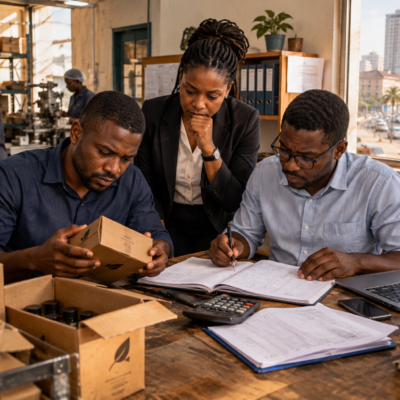 Empresários de PME em Luanda a gerir produção e encomendas